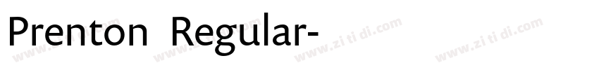 Prenton  Regular字体转换